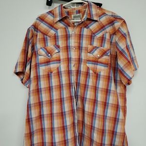 Express Rider western/rockabilly pearl snap shirt